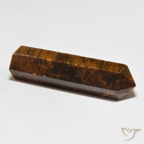 Ojo de Tigre Marrón amarillento natural de 33.78 ct, Elegante, Opaco