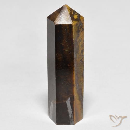 Ojo de Tigre Medium Light-Brown natural de 30.74 ct, Elegante, Opaco