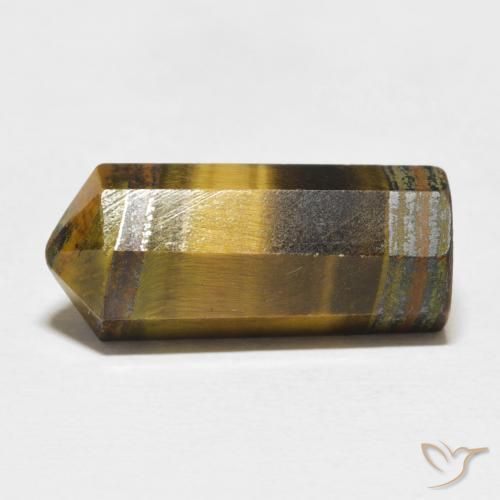 Ojo de Tigre Marrón dorado natural de 16.04 ct, Elegante, Opaco