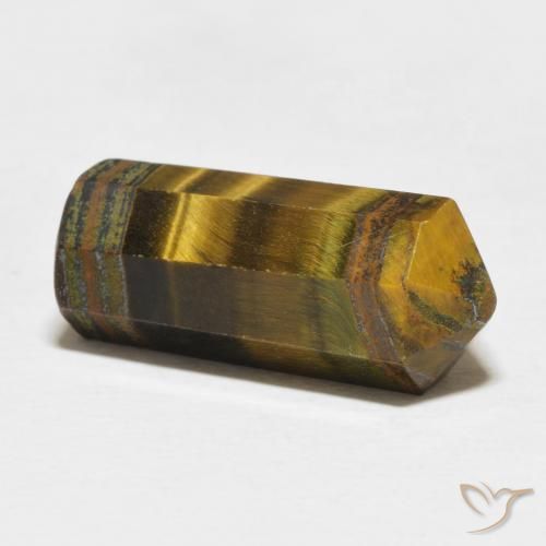 Ojo de Tigre Marrón dorado natural de 16.04 ct, Elegante, Opaco
