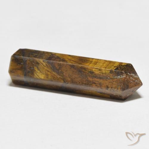 Ojo de Tigre Marrón amarillento natural de 17.80 ct, Elegante, Opaco