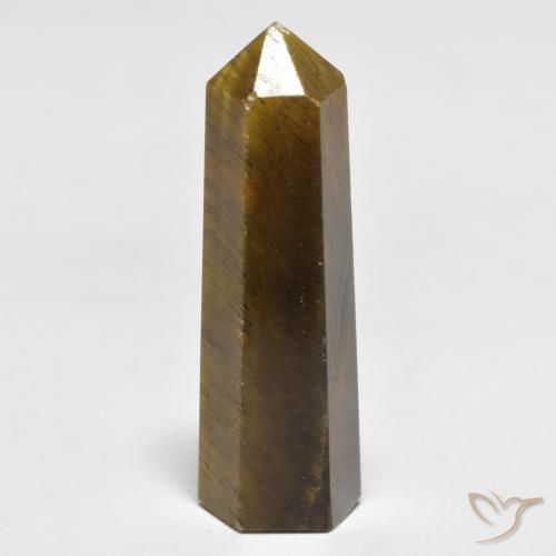 27.04ct Natural Marrón amarillento Ojo de Tigre, Elegante, Opaco