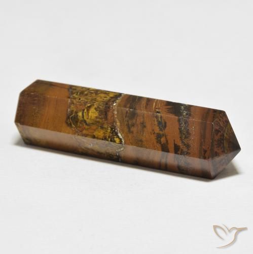 Ojo de Tigre Marrón amarillento natural de 36.68 ct, Elegante, Opaco