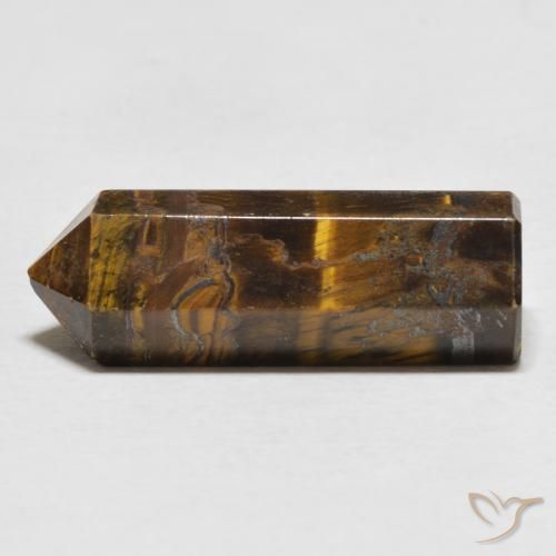 Ojo de Tigre Marrón cálido natural de 18.91 ct, Elegante, Opaco