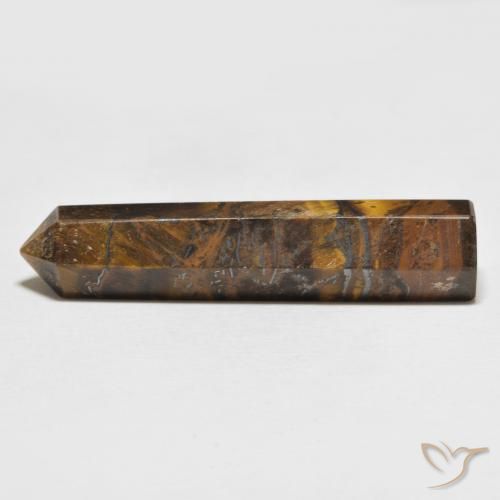 29.75ct Natural Marrón amarillento Ojo de Tigre, Elegante, Opaco