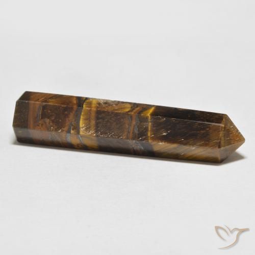 Ojo de Tigre Marrón amarillento natural de 29.75 ct, Elegante, Opaco