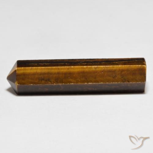 Ojo de Tigre Medium Light-Brown natural de 33.34 ct, Elegante, Opaco