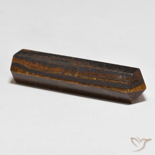 Ojo de Tigre Medium Light-Brown natural de 33.34 ct, Elegante, Opaco