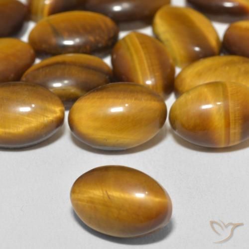 Ojo de Tigre Marrón cálido natural de 3.79 ct, Ovalada, Opaco