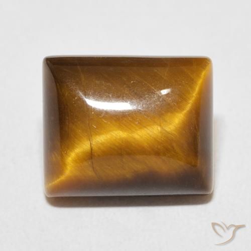 6.19ct Natural Marrón cálido Ojo de Tigre, Corte Baguette, Opaco