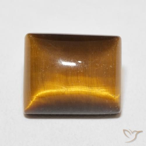 6.30ct Natural Marrón cálido Ojo de Tigre, Corte Baguette, Opaco