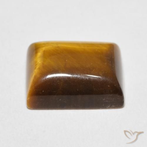 Ojo de Tigre Marrón cálido natural de 6.02 ct, Corte Baguette, Opaco