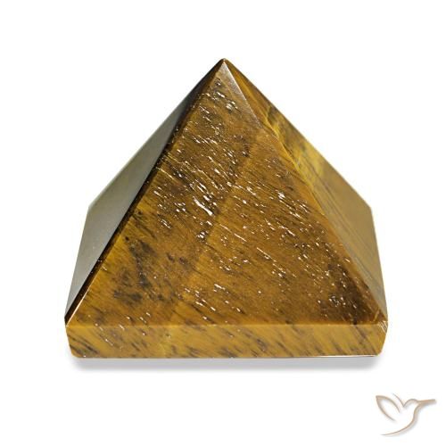 Ojo de Tigre Marrón dorado natural de 76.33 ct, Cuadrado, Opaco