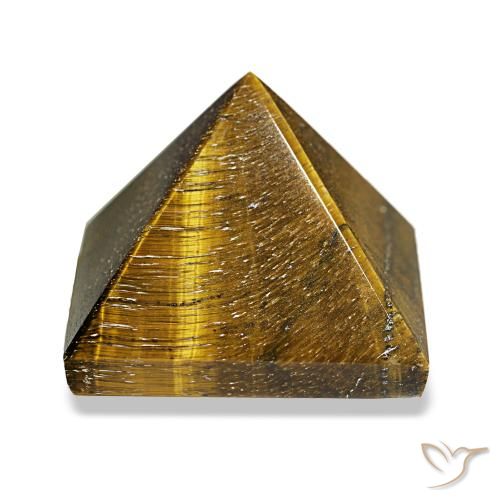 Ojo de Tigre Marrón dorado natural de 72.47 ct, Cuadrado, Opaco