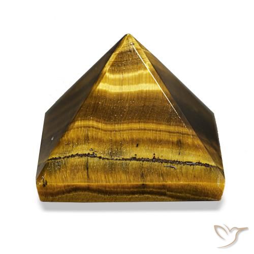 Ojo de Tigre Marrón dorado natural de 80.21 ct, Cuadrado, Opaco