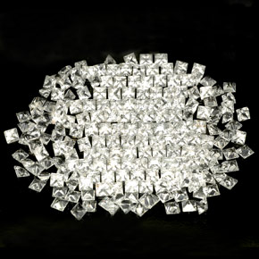 Gemas de topacio blanco natural de  ct, cuadrado, VVS-VS
