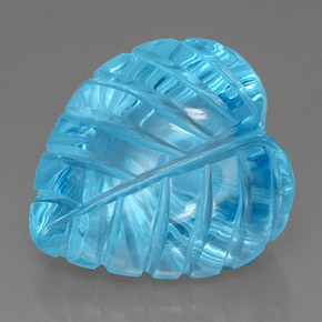Topacio azul natural de 35,24 ct, transparente, transparente / translúcido