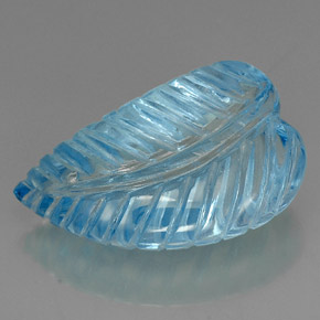 Topacio azul natural de 44,87 ct, transparente, transparente / translúcido