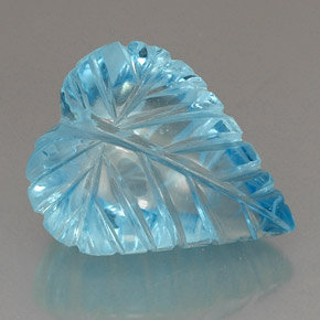 Topacio azul natural de 37,46 ct, transparente, transparente / translúcido