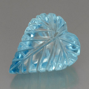 Topacio azul natural de 37,46 ct, transparente, transparente / translúcido