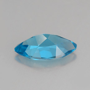 Topacio azul natural de 1,54 ct, marquesa, VVS