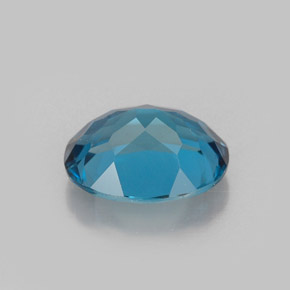 Topacio azul natural de 1,61 ct, corte óvalo, VVS