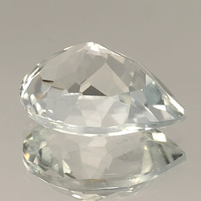 Topacio blanco natural de 10,43 ct, en forma de pera, VVS