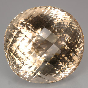 Topacio amarillo natural de 362,81 ct, corte óvalo, IF