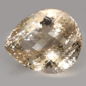 Topacio amarillo natural de 437,40 ct, en forma de pera, IF