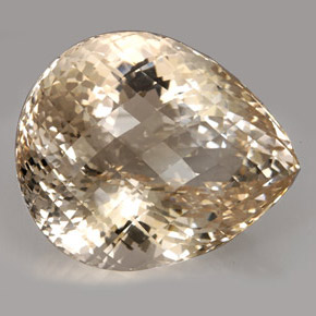 Topacio amarillo natural de 437,40 ct, en forma de pera, IF