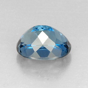 Topacio azul natural de 7,83 ct, corte óvalo, VVS-VS