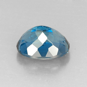 Topacio azul natural de 7,16 ct, corte óvalo, VVS