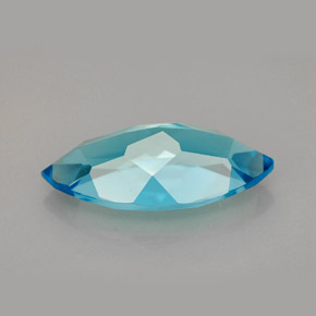Topacio azul natural de 6,79 ct, marquesa, VVS
