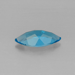 Topacio azul natural de 6,28 ct, marquesa, VVS