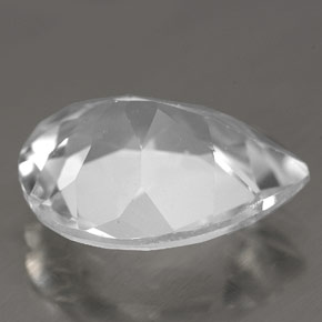 Topacio blanco natural de 8,70 ct, en forma de pera, VVS