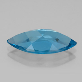 Topacio azul natural de 5,68 ct, marquesa, VVS-VS