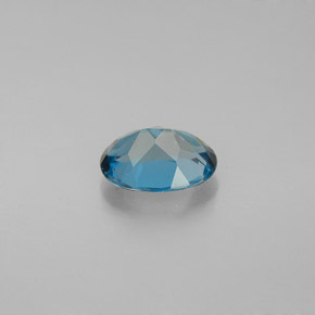 Topacio azul natural de 1,52 ct, corte óvalo, VVS