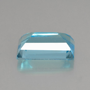 Topacio azul natural de 2,41 ct, baguette, VVS-VS