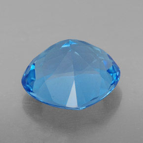 Topacio azul natural de 8,71 ct, en forma de pera, VVS-VS