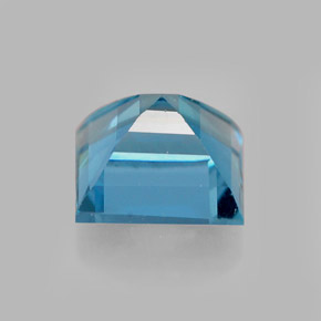 Topacio azul natural de 2,02 ct, cuadrado, VVS-VS