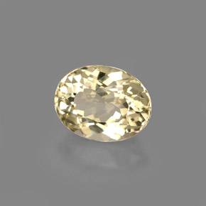 Topacio amarillo natural de 2,33 ct, corte óvalo, VVS