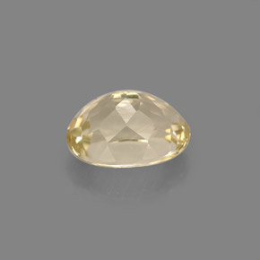 Topacio amarillo natural de 2,33 ct, corte óvalo, VVS