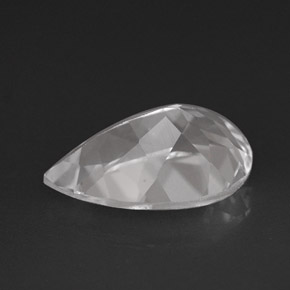 Topacio blanco natural de 3,63 ct, en forma de pera, VVS-VS