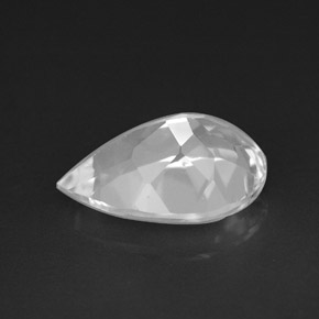 Topacio blanco natural de 3,65 ct, en forma de pera, VVS-VS