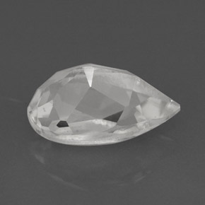 Topacio blanco natural de 2,36 ct, en forma de pera, VVS-VS