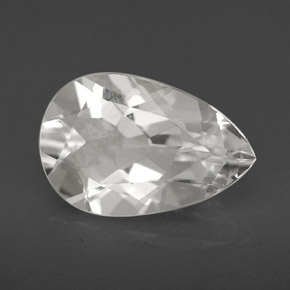 Topacio blanco natural de 3,49 ct, en forma de pera, VVS-VS