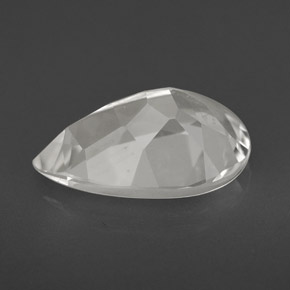 Topacio blanco natural de 3,49 ct, en forma de pera, VVS-VS