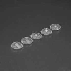 Gemas de topacio blanco natural de  ct, corte óvalo, VVS-VS