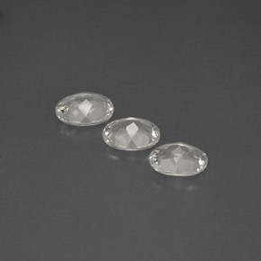 Gemas de topacio blanco natural de  ct, corte óvalo, VVS-VS