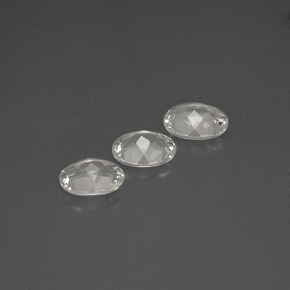 Gemas de topacio blanco natural de  ct, corte óvalo, VVS-VS